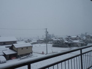 伊那ワイン工房雪景色